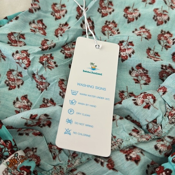 Beachsissi Floral Print Dress Swim Cover Up NWT - Picture 5 of 9